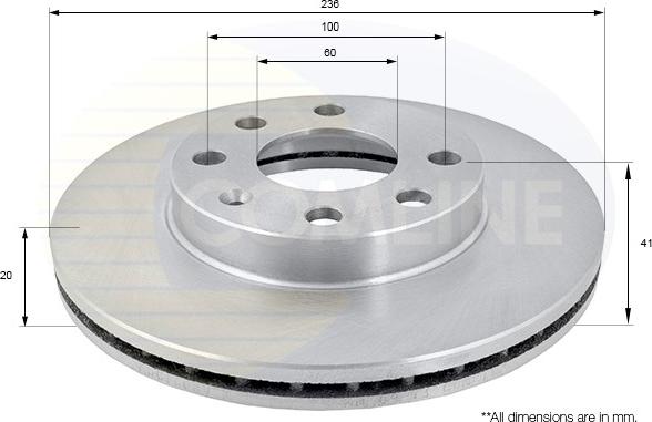 Comline ADC1008V - Brake Disc autospares.lv