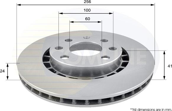 Comline ADC1007V - Brake Disc autospares.lv