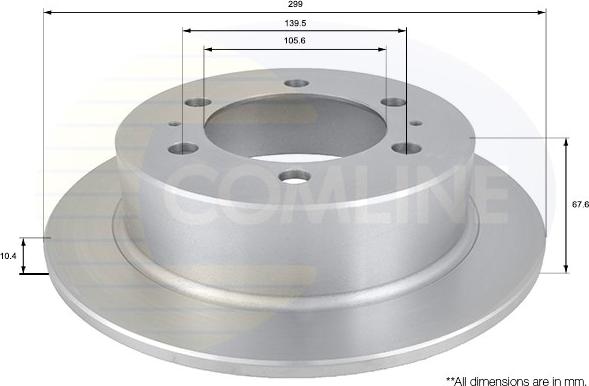 Comline ADC1016 - Brake Disc autospares.lv