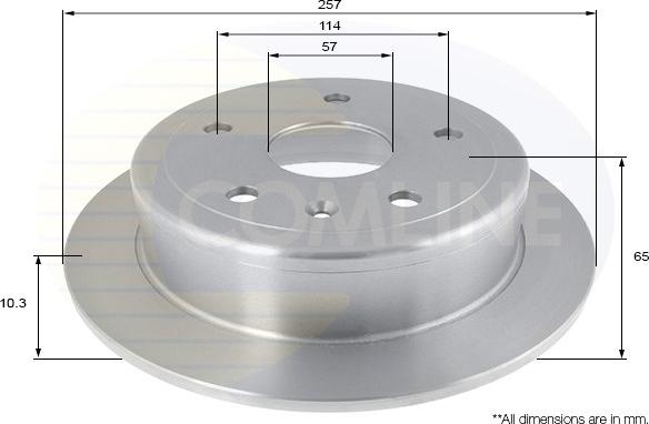 Comline ADC1012 - Brake Disc autospares.lv