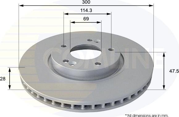 Comline ADC1089V - Brake Disc autospares.lv