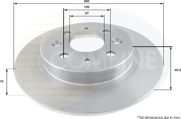 Comline ADC1087 - Brake Disc autospares.lv