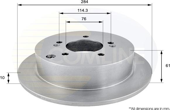 Comline ADC1036 - Brake Disc autospares.lv