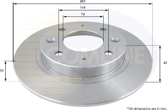 Comline ADC1029 - Brake Disc autospares.lv