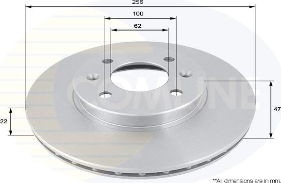 Comline ADC1077V - Brake Disc autospares.lv