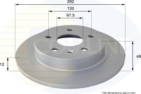 Comline ADC1145 - Brake Disc autospares.lv