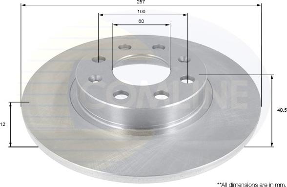 Comline ADC1140 - Brake Disc autospares.lv