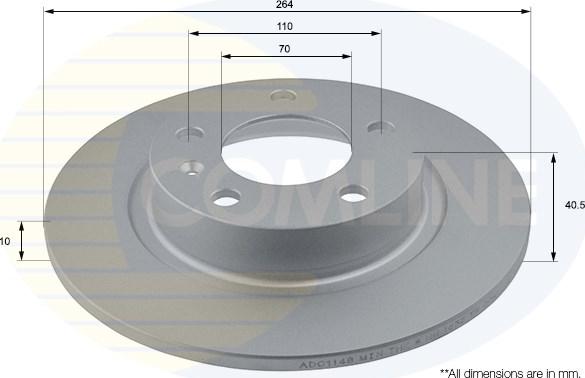 Comline ADC1148 - Brake Disc autospares.lv