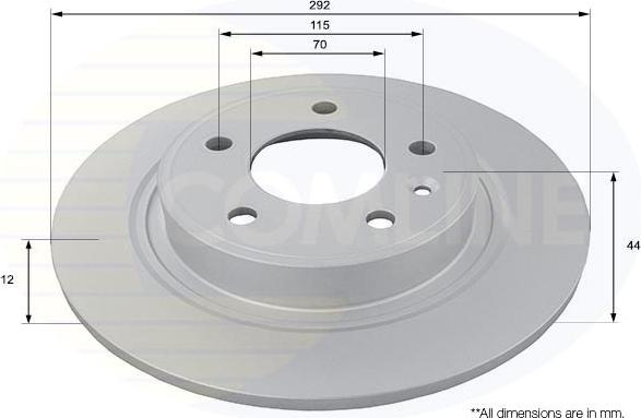 Comline ADC1154 - Brake Disc autospares.lv