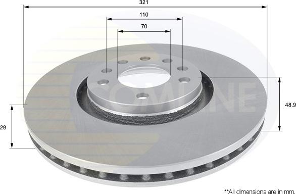 Comline ADC1157V - Brake Disc autospares.lv