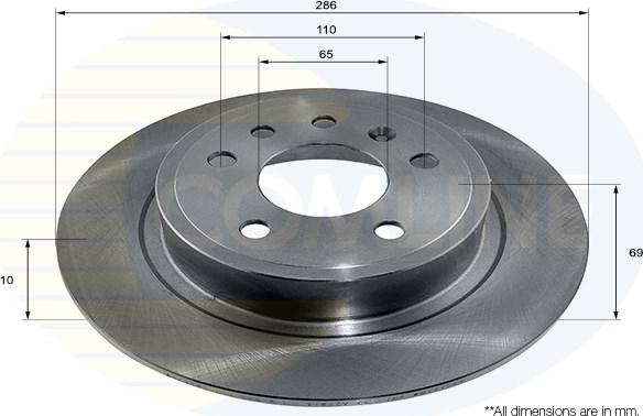 Comline ADC1160 - Brake Disc autospares.lv