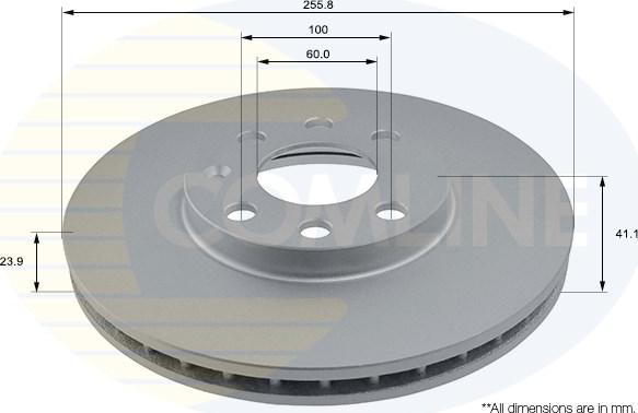 Comline ADC1105V - Brake Disc autospares.lv