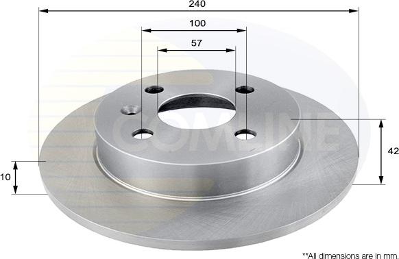 Comline ADC1106 - Brake Disc autospares.lv