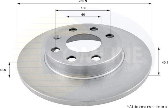 Comline ADC1101 - Brake Disc autospares.lv