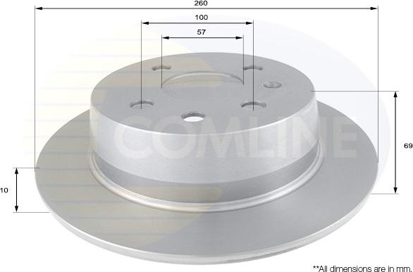 Comline ADC1119 - Brake Disc autospares.lv