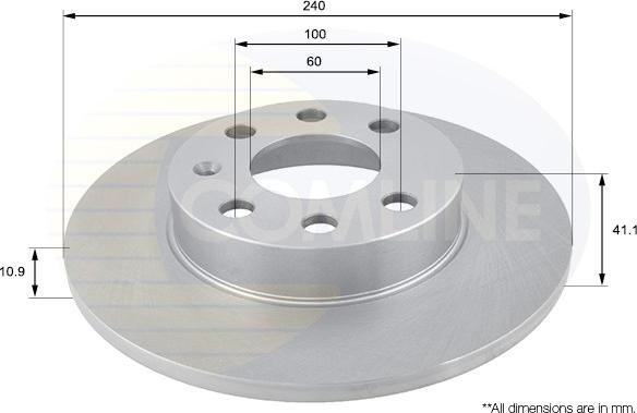 Comline ADC1114 - Brake Disc autospares.lv