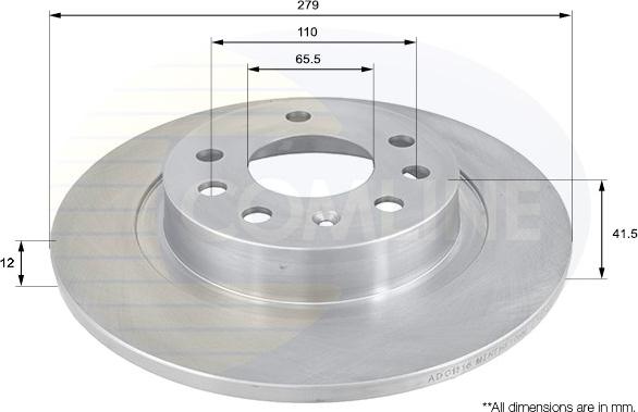 Comline ADC1116 - Brake Disc autospares.lv