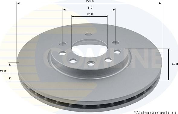 Comline ADC1113V - Brake Disc autospares.lv