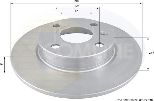 Comline ADC1134 - Brake Disc autospares.lv