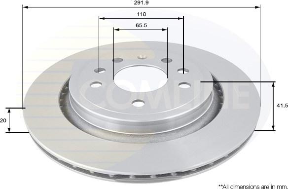 Comline ADC1136V - Brake Disc autospares.lv