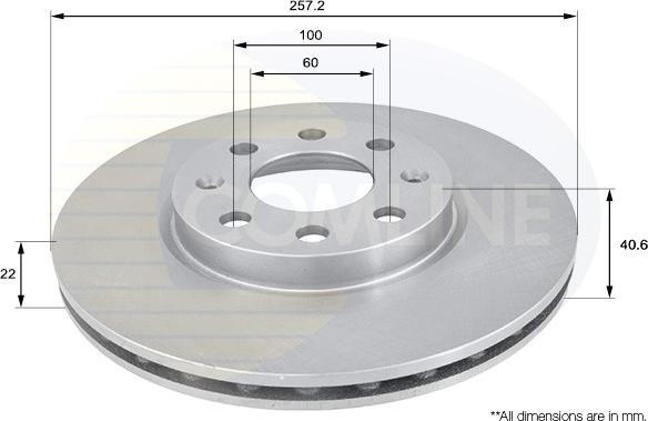 Comline ADC1138V - Brake Disc autospares.lv