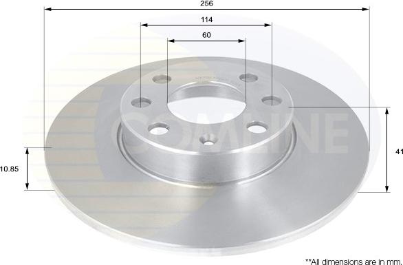 Comline ADC1120 - Brake Disc autospares.lv