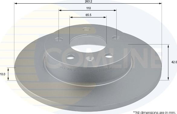 Comline ADC1121 - Brake Disc autospares.lv