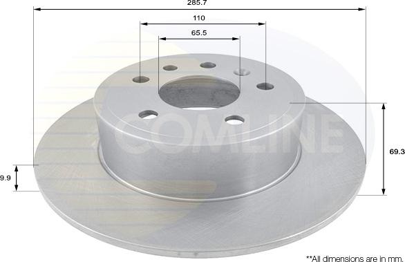 Comline ADC1122 - Brake Disc autospares.lv