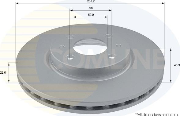 Comline ADC1808V - Brake Disc autospares.lv