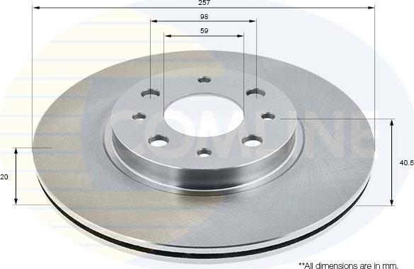 Comline ADC1803V - Brake Disc autospares.lv