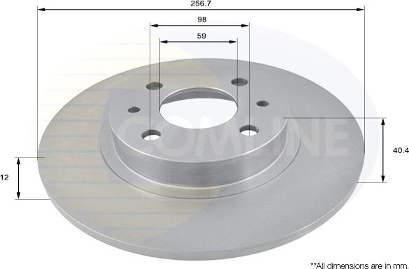 Comline ADC1802 - Brake Disc autospares.lv