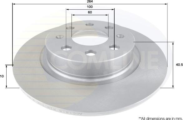 Comline ADC1818 - Brake Disc autospares.lv