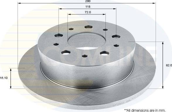 Comline ADC1822 - Brake Disc autospares.lv