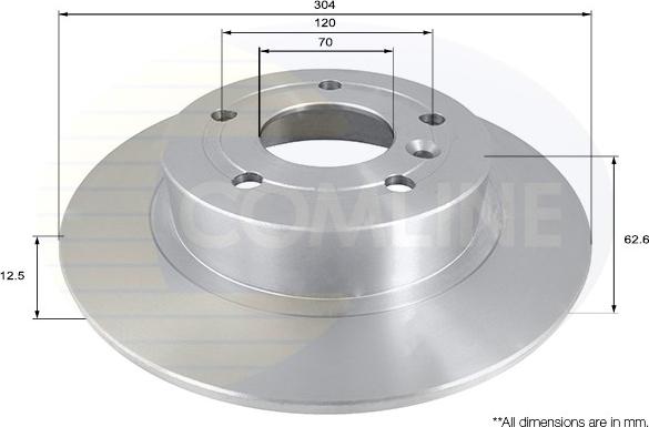 Comline ADC1307 - Brake Disc autospares.lv