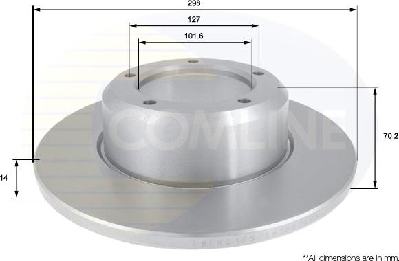 Comline ADC1310 - Brake Disc autospares.lv