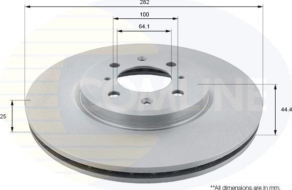 Comline ADC1339V - Brake Disc autospares.lv