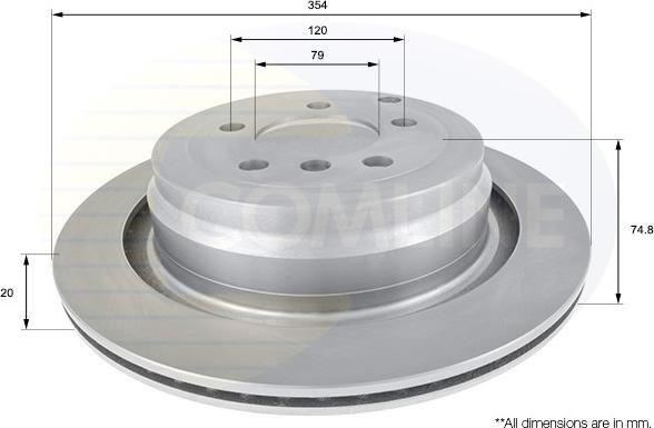 Comline ADC1333V - Brake Disc autospares.lv