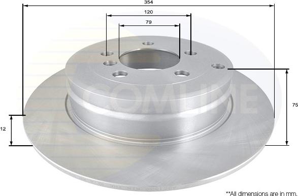 Comline ADC1332 - Brake Disc autospares.lv