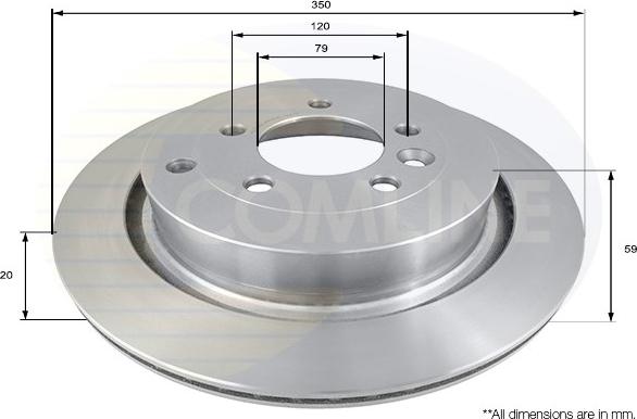 Comline ADC1324V - Brake Disc autospares.lv