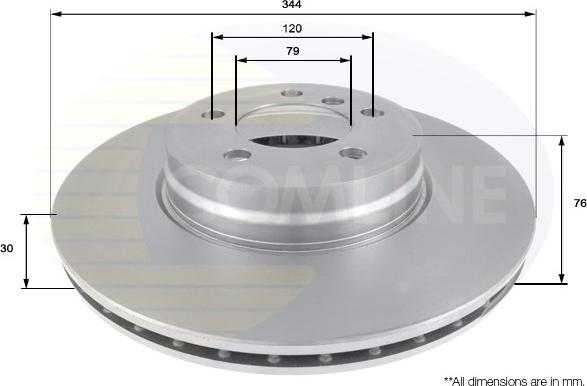 Comline ADC1322V - Brake Disc autospares.lv