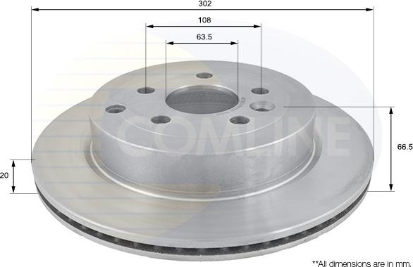 Comline ADC1327V - Brake Disc autospares.lv