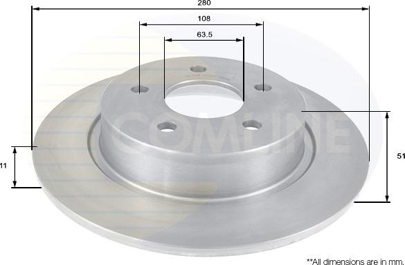 Comline ADC1248 - Brake Disc autospares.lv