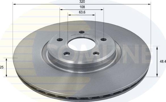 Comline ADC1258V - Brake Disc autospares.lv