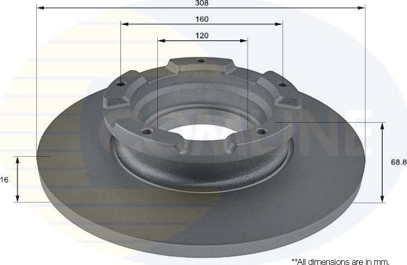 Comline ADC1264 - Brake Disc autospares.lv