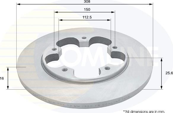 Comline ADC1268 - Brake Disc autospares.lv