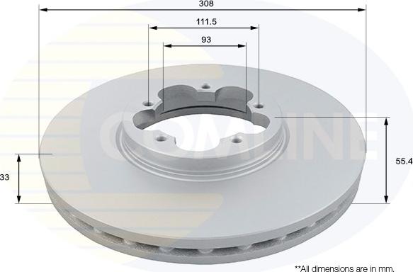 Comline ADC1267V - Brake Disc autospares.lv