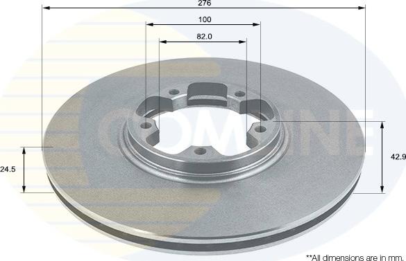 Comline ADC1214V - Brake Disc autospares.lv