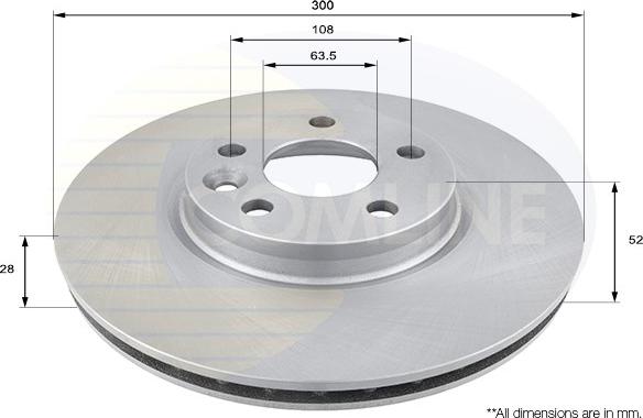 Comline ADC1237V - Brake Disc autospares.lv