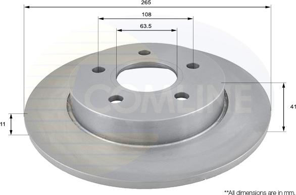 Comline ADC1228 - Brake Disc autospares.lv