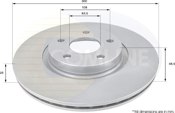 Comline ADC1227V - Brake Disc autospares.lv